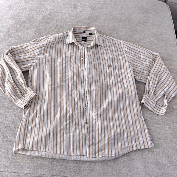 haupt Other - Haupt Button Down Long Sleeve Dress Shirt Striped Size Medium